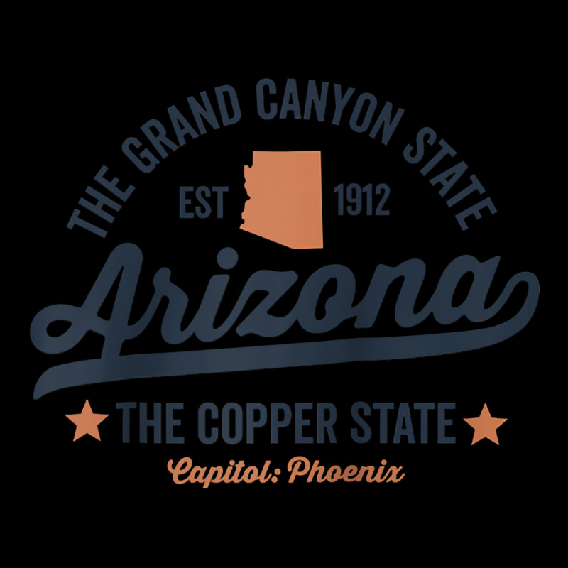 Arizona Vintage Sports Design Copper State Raglan Baseball Tee Retro Trucker Cap | Artistshot