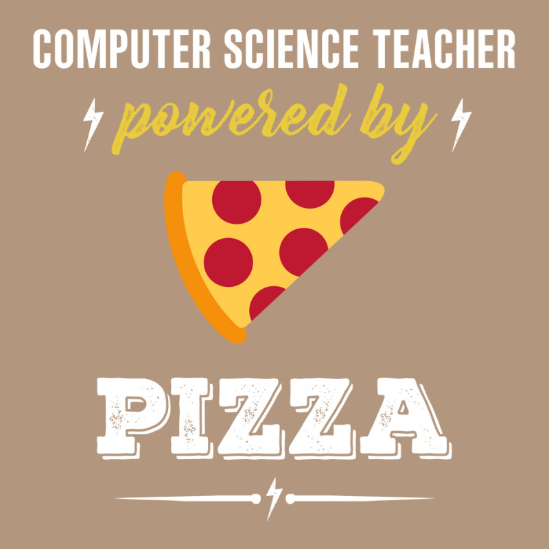 Computer Science Teacher Powered By Pizza Funny Gift Retro Trucker Cap | Artistshot