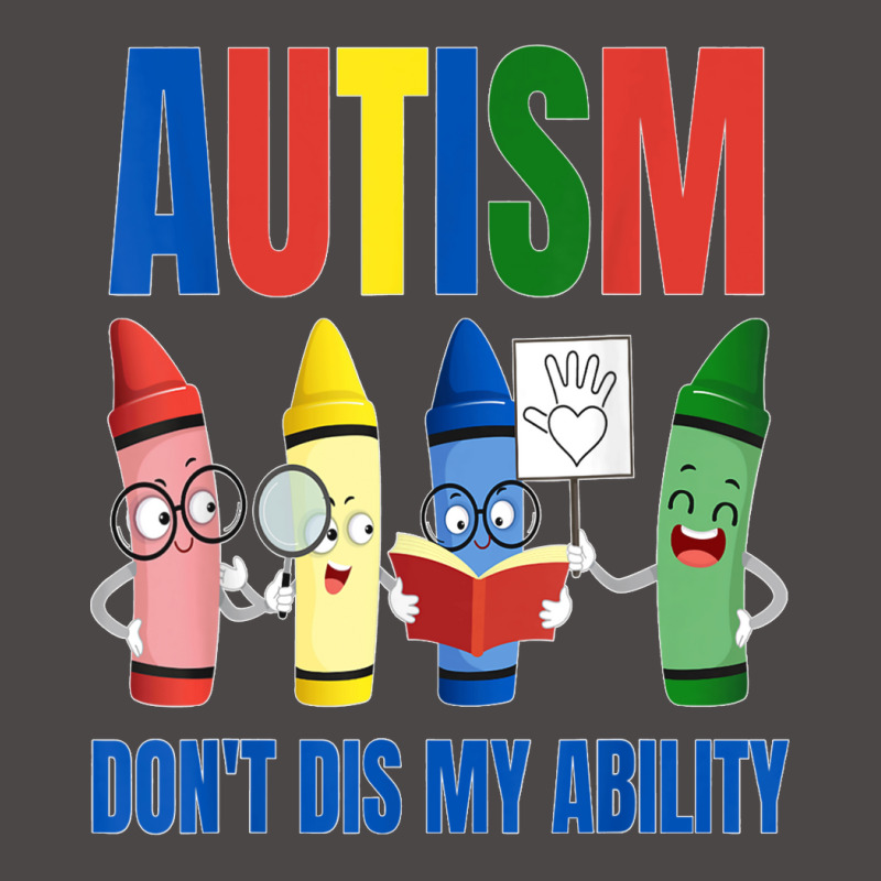 Autism, Don't Dis My Ability, Cute Crayon Cartoon Graphic Retro Trucker Cap by CharlesLCross | Artistshot