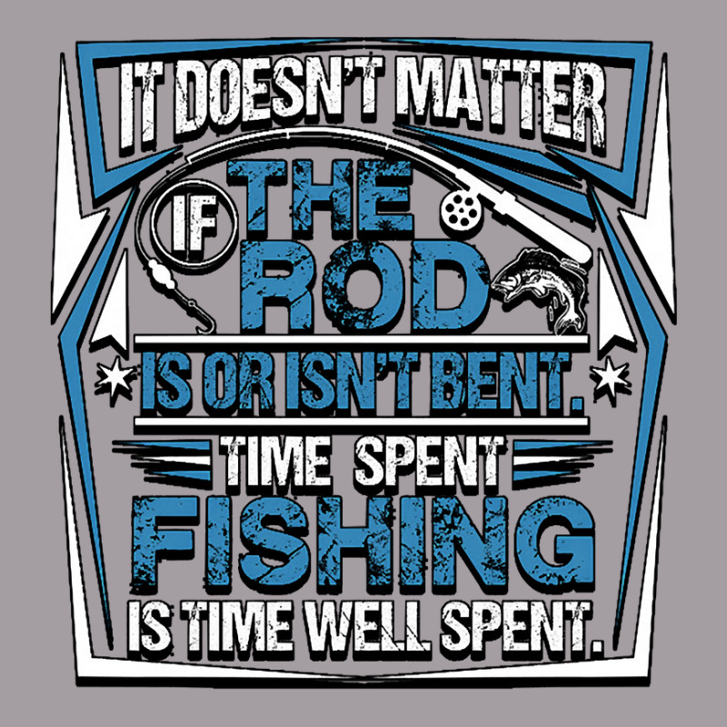 Fishing Fish It Doesnt Matter If The Rod Is Or Isnt Bent Time Spet Fis Seamless Cap by permad | Artistshot