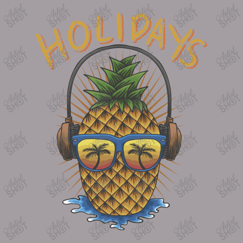 Pineapple Headphone Illustration Seamless Cap by andypp | Artistshot