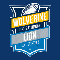 Grunge Wolverine On Saturday Lion On Sunday Michigan Gift Long Sleeve Seamless Cap | Artistshot