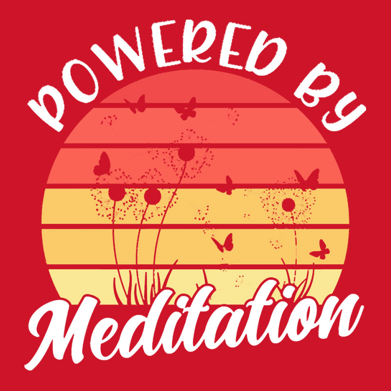 Meditation T  Shirt Powered By Meditation Meditation Spiritual Buddhis Yupoong Trucker Cap by shanie31601 | Artistshot