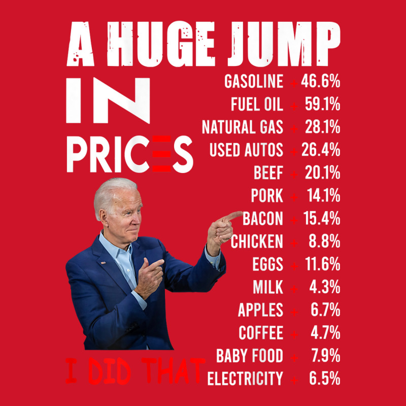 Joe Biden A Huge Jump In Prices I Did That Funny Saying T Shirt Yupoong Trucker Cap by darelychilcoat1989 | Artistshot