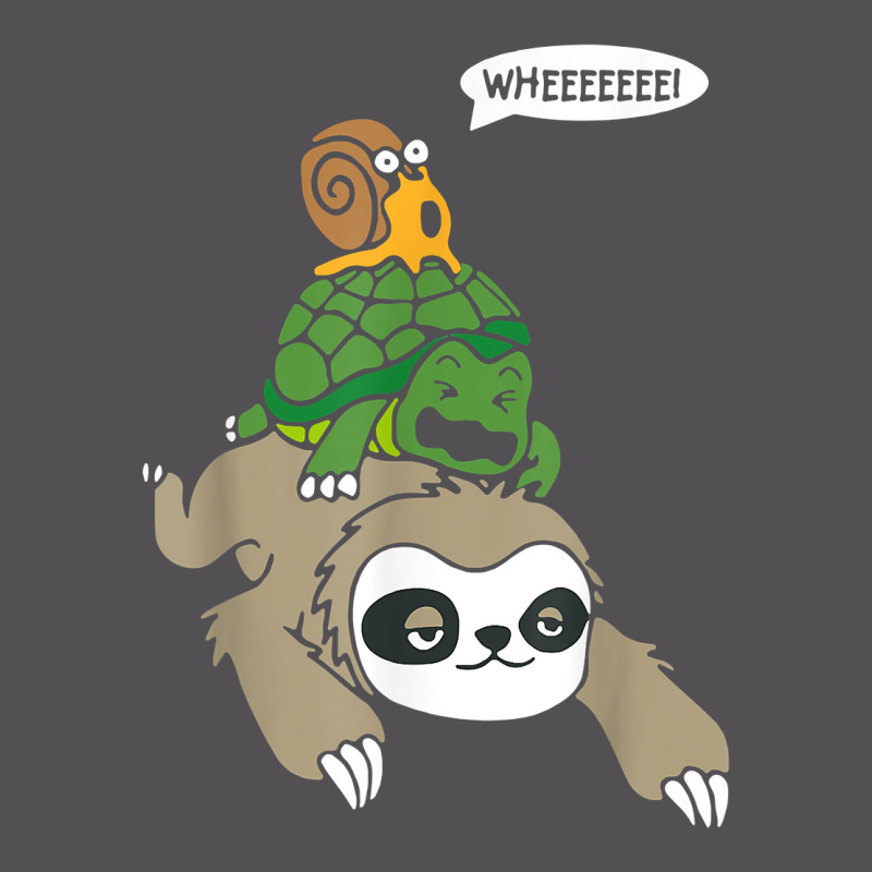 Wheeee! Sloth Turtle Snail Funny Animal Lover Running Tee T Shirt Yupoong Trucker Cap by jermonmccline | Artistshot