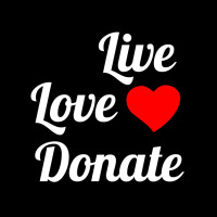 Live Love Donate White Maternity Scoop Neck T-shirt | Artistshot