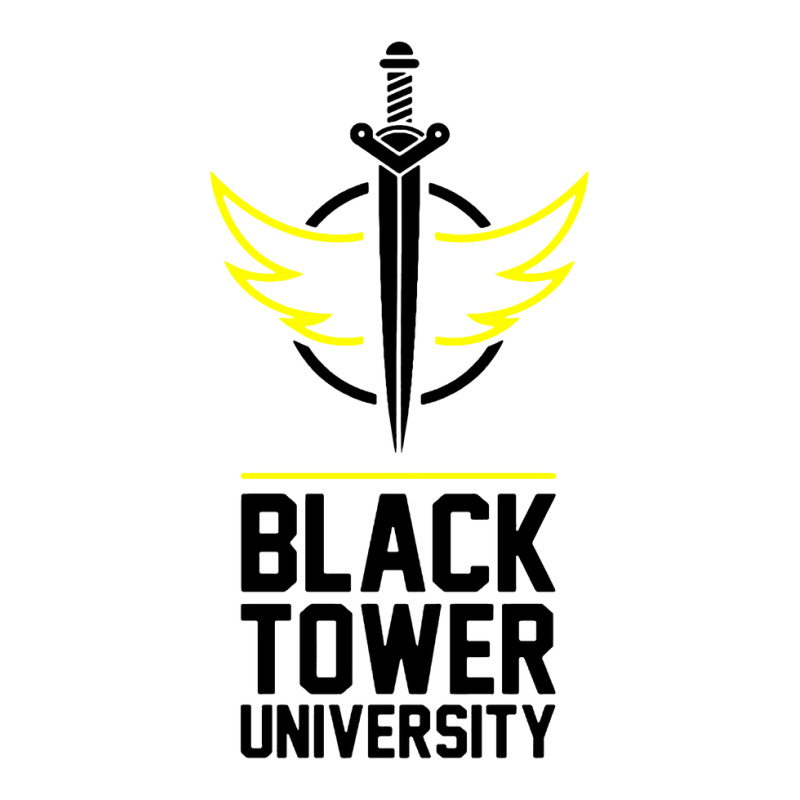 Black Tower University 5 panel snapback cap by delagan | Artistshot