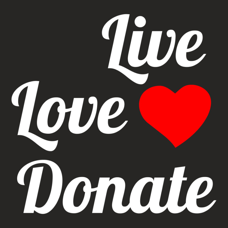 Live Love Donate White Ladies Fitted T-Shirt by Perfect Designers | Artistshot