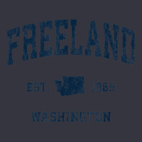 Freeland Washington Wa Vintage Athletic Navy Sports Design Snapback Trucker Cap | Artistshot