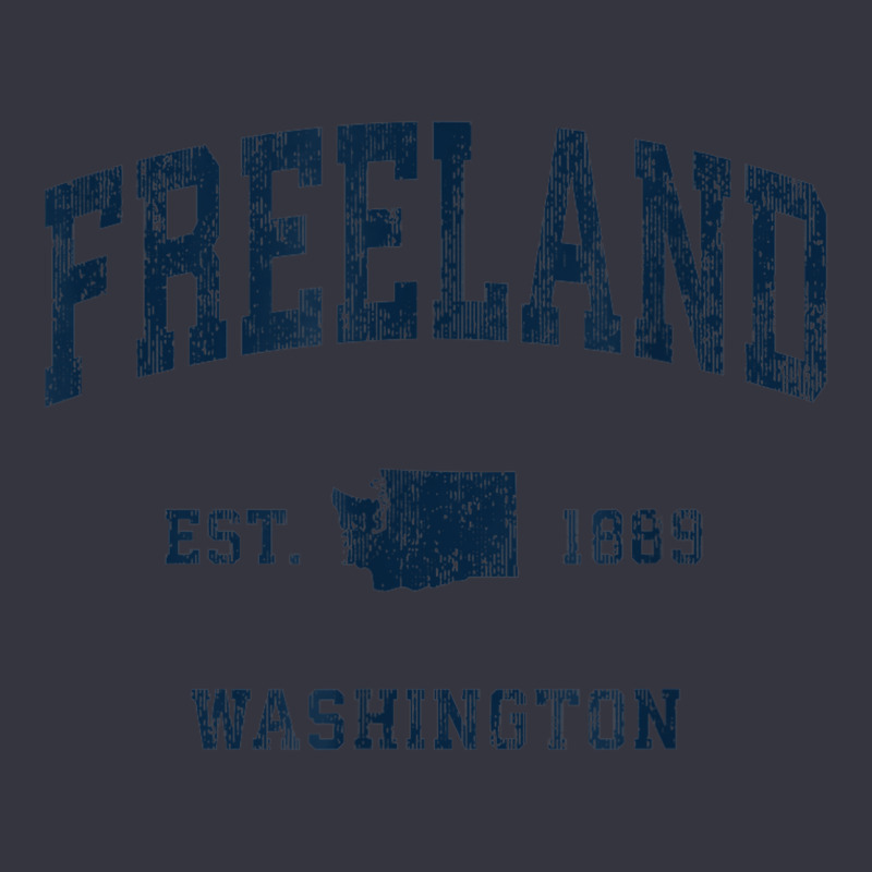 Freeland Washington Wa Vintage Athletic Navy Sports Design Snapback Trucker Cap by Stunner | Artistshot