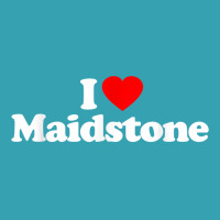 I Love Maidstone Heart Graphic   Funny T Shirt Dyed Cap | Artistshot