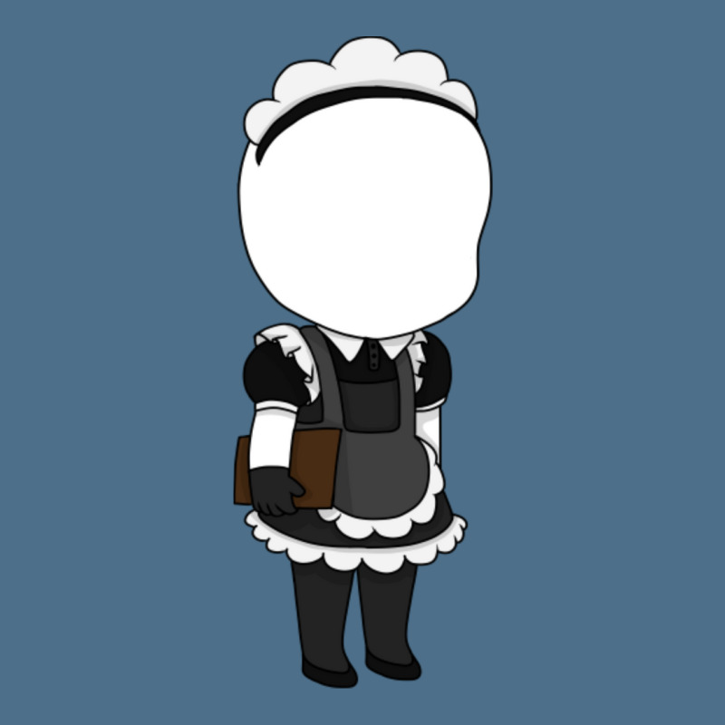 Slenderman Maid Chibi Dyed Cap | Artistshot