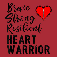 Heart Warrior Chd Awareness Brave Strong Resilien Dyed Cap | Artistshot