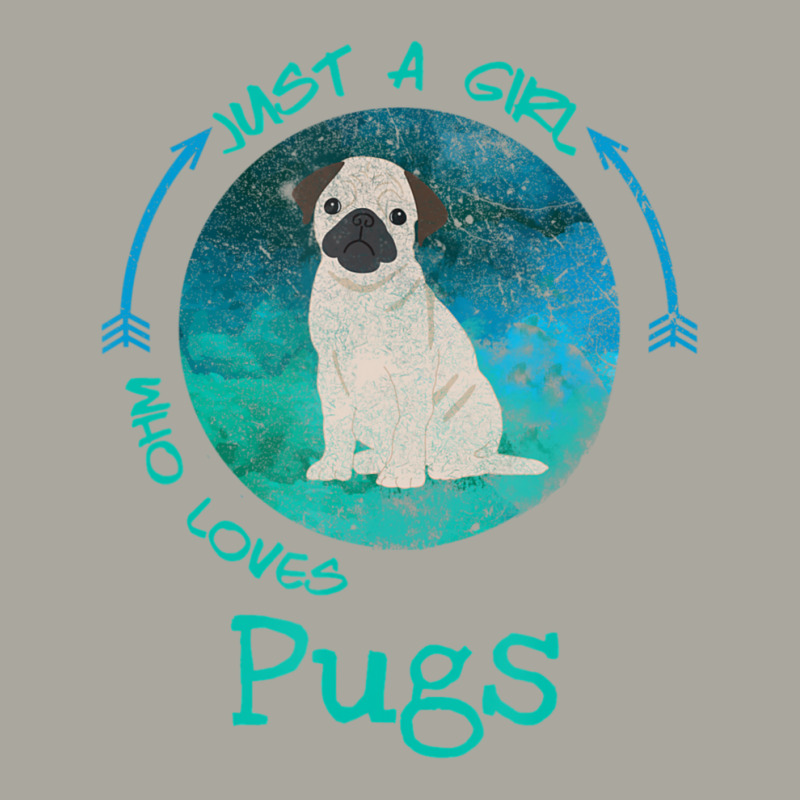 Funny Pug Just A Girl Who Loves Pugs Dog Lover Dyed Cap | Artistshot