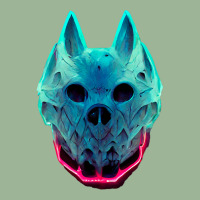 Wolf Skull Face For Halloween Colors  Animal Face Urban Heavy T-shirt | Artistshot