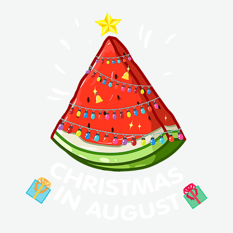 Christmas In August Watermelon Santa Summer Tree Urban Heavy T-shirt by ElizabethAtist | Artistshot