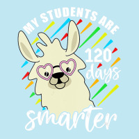 Womens My Students Are 120 Days Smarter Prek Teacher Llama Lovers Vnec Urban Heavy T-shirt | Artistshot