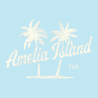 Amelia Island Florida Vintage 70s Palm Trees Urban Heavy T-shirt | Artistshot