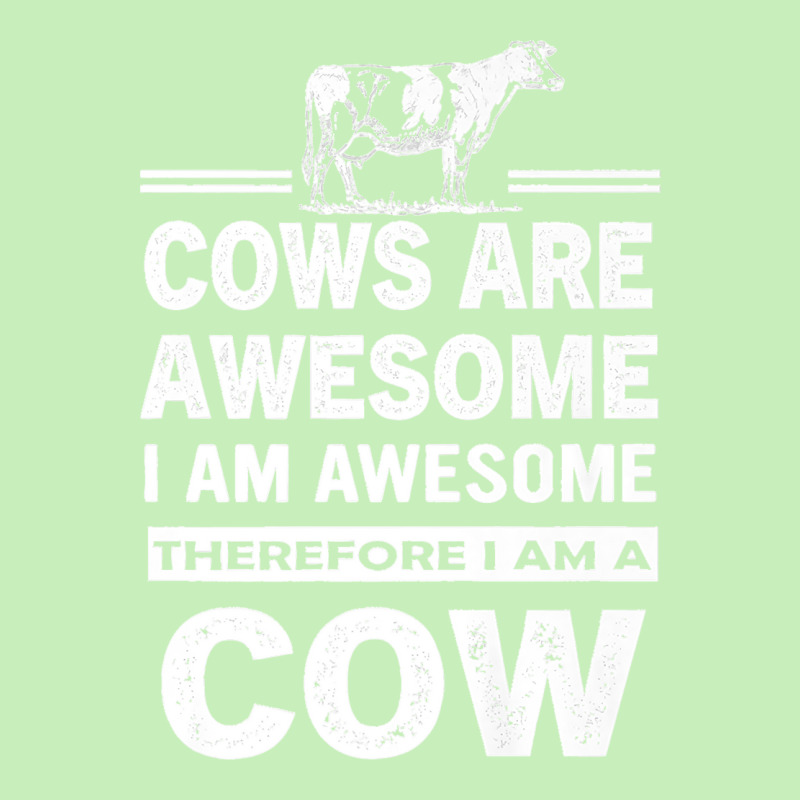 Funny Cows Are Awesome I Am Awesome Therefore I Am A Cow Premium Urban Heavy T-shirt | Artistshot