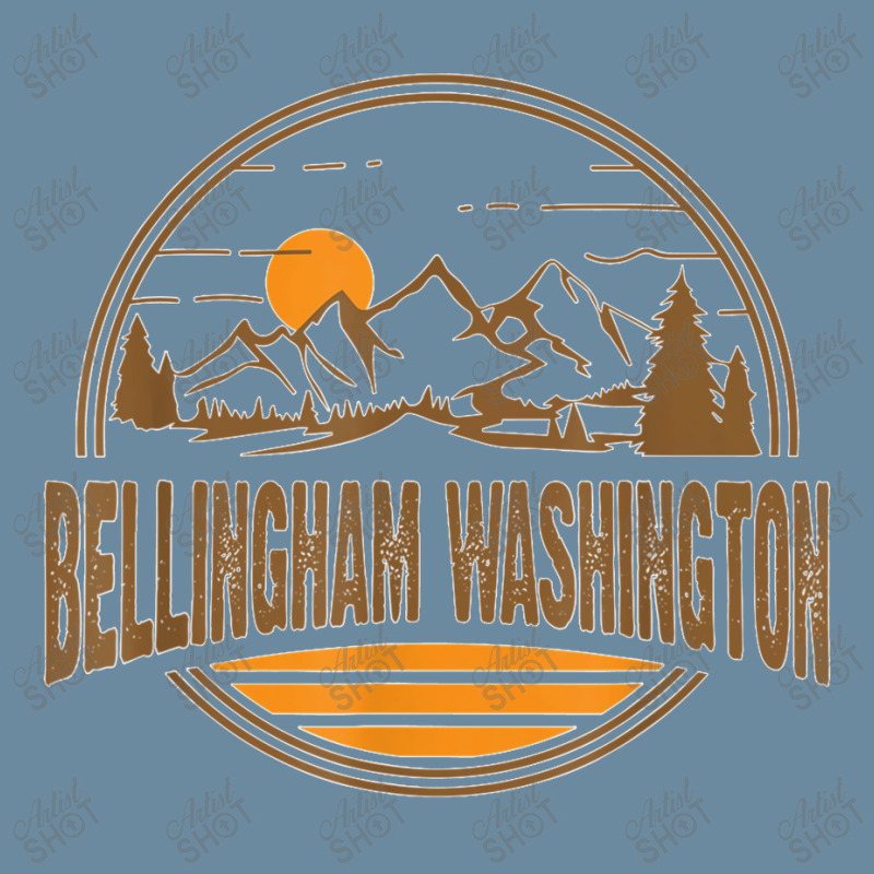 Vintage Bellingham Washington Mountain Print Urban Heavy T-shirt | Artistshot