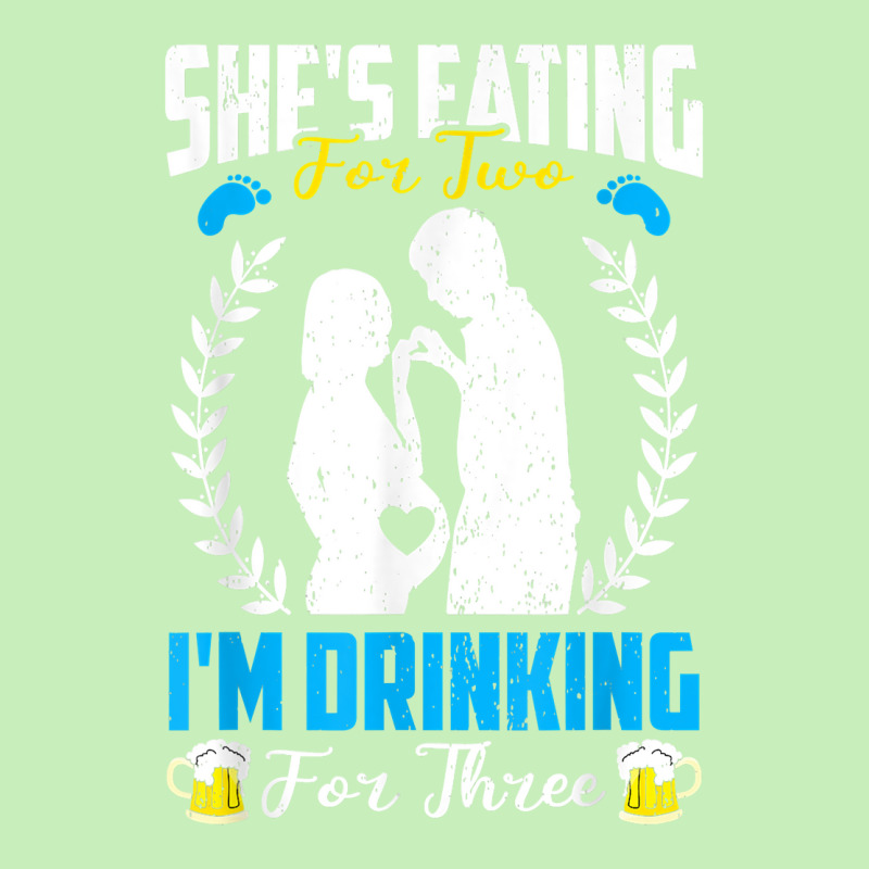 First Time Dad  She's Eating For Two I'm Drinking For Three T Shirt Urban Heavy T-shirt by maryannmjra8 | Artistshot