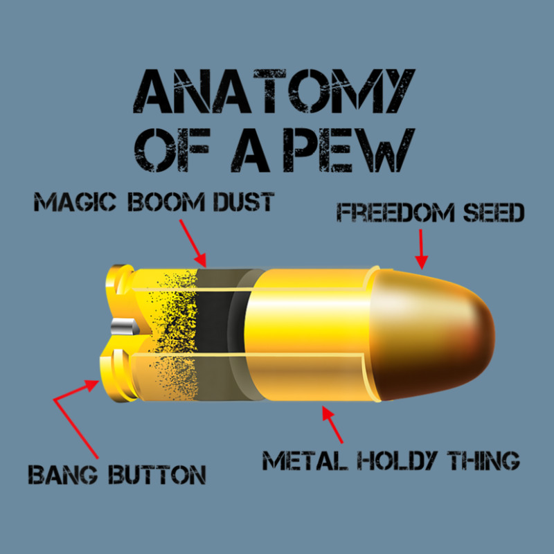 Anatomy Of A Pew Parts Of A Bullet Pro Gun Rights Urban Heavy T-shirt by femalesbaubles | Artistshot