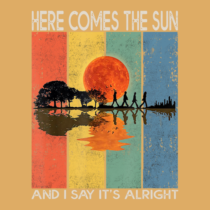 Hot Trend Here Comes The Sun And I Say It's Alright Guitar Urban Heavy T-shirt by behindcedar22 | Artistshot