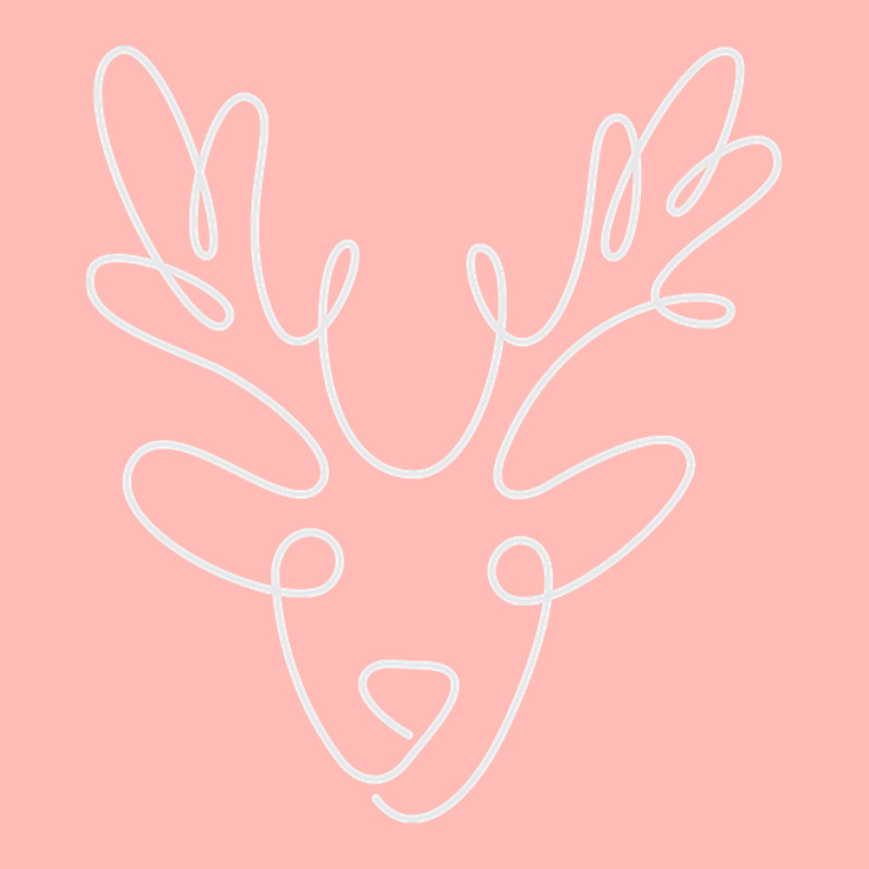 One Line Christmas Reindeer Urban Heavy T-shirt | Artistshot