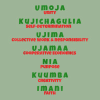 Kwanzaa Principles Green And Red Font T Shirt Urban Pullover Hoodie | Artistshot