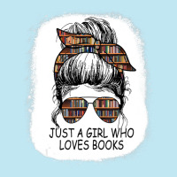 Just A Girl Who Loves To Read Messy Bun Booj Cute Book Worm Urban Pullover Hoodie | Artistshot