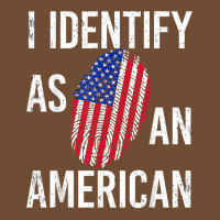 I Identify As An American   American Flag Fingerprint T Shirt Leatherette Tumbler | Artistshot