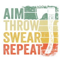 Aim Throw Swear Repeat Hatchet Vintage Axe Throwing Bomber Jacket | Artistshot