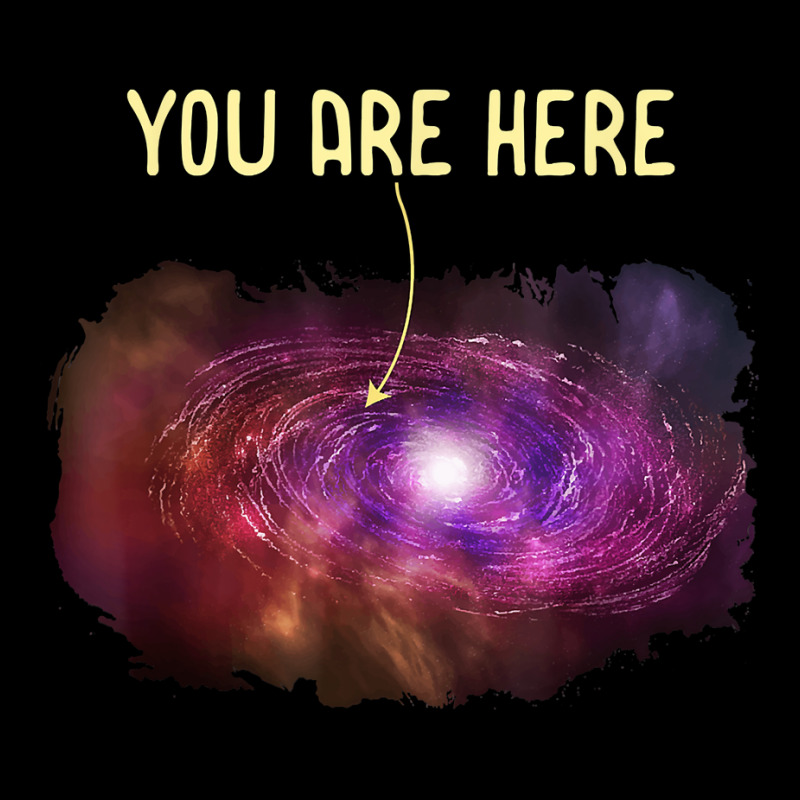 You Are Here Milky Way Galaxy Astronomy Funny Tees Visor hat by JuniorFrye | Artistshot