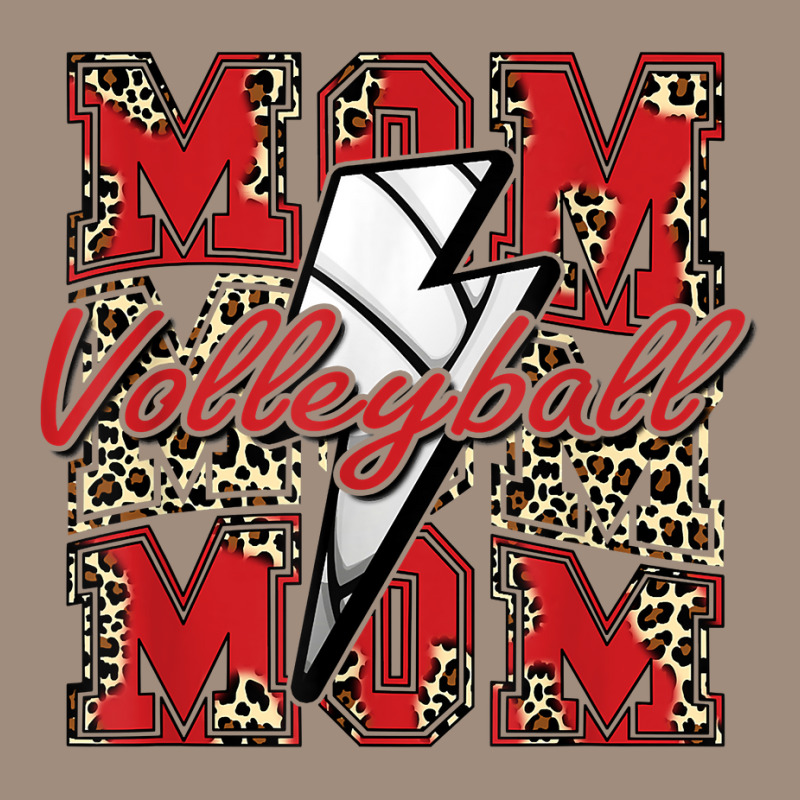 Volleyball Mom Volleyball Lightning Bolt Leopard Red T Shirt Visor hat by cm-arts | Artistshot