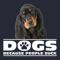 Dogs Because People Suck Black And Tan Coonhound Pom Pom Beanie | Artistshot