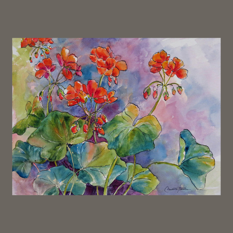 Geraniums Sun Shade Cap by cm-arts | Artistshot