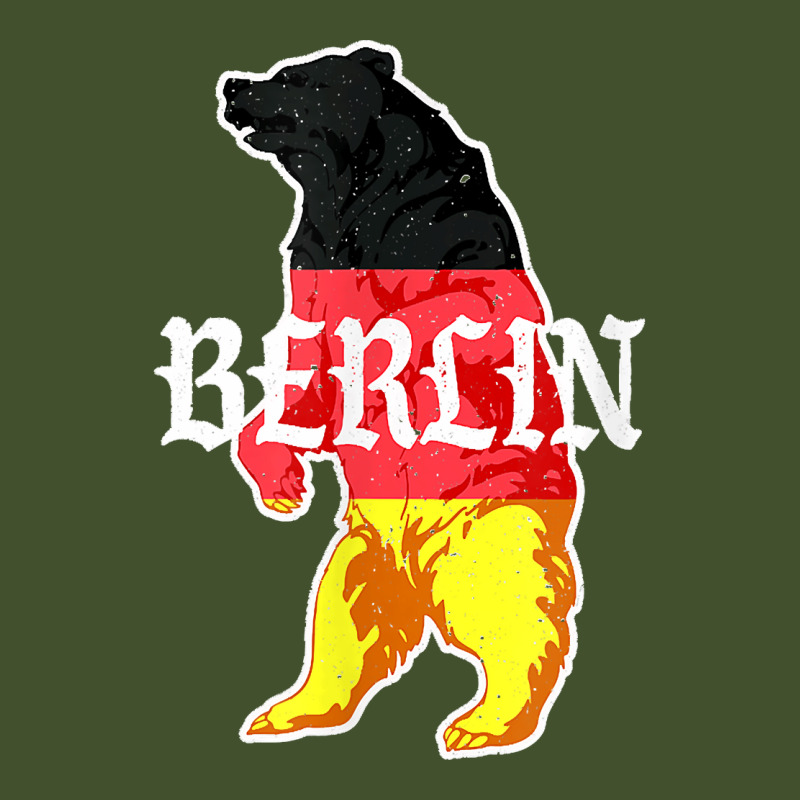 Berlin Bear Painted In The German Flag Vintage Typography Sun Shade Cap | Artistshot