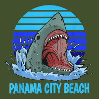 Panama City Beach Vacation Shark Theme Sun Shade Cap | Artistshot