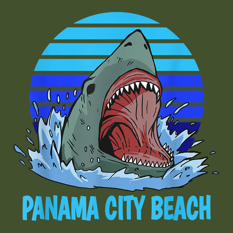 Panama City Beach Vacation Shark Theme Sun Shade Cap by ElsieLynne | Artistshot