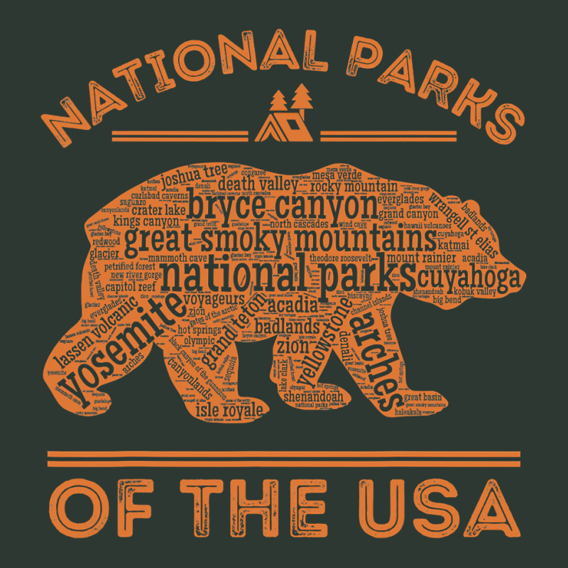 National Parks Bear Hiking Travel Camping Outdoors Retro Usa Mesh Back Trucker Hat | Artistshot