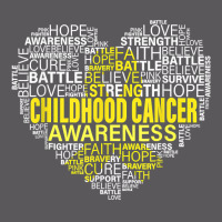 Childhood Cancer Awareness Heart Support Strong Warrior T Shirt Seamless Cap | Artistshot