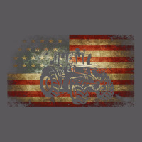 Farm Tractors Distressed Usa Flag Combine Tractor Farming Seamless Cap | Artistshot