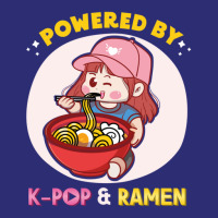 Powered By K Pop And Ramen Japanese Noodles Korean Kpop Novely Snapback Trucker Cap | Artistshot