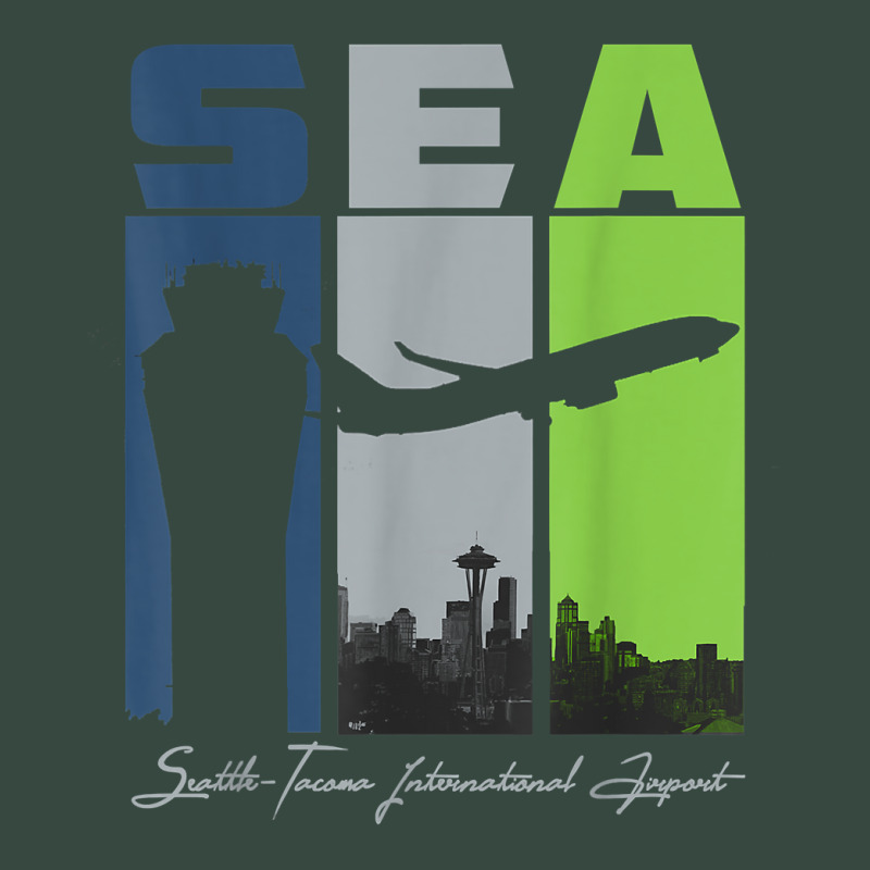 Sea Seattle Tacoma International Airport Seatac Retro Art T Shirt Seamless Cap by juleakuehneman | Artistshot