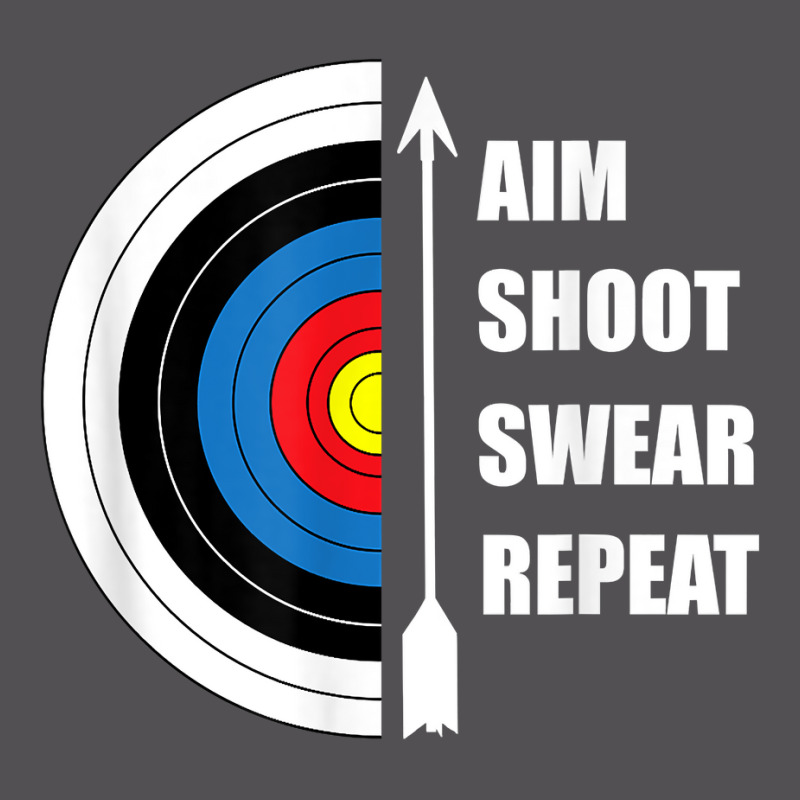 Archery Aim Shoot Swear Repeat Target Arrow Funny T Shirt Yupoong Trucker Cap | Artistshot