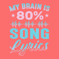 My Brain Is 80% Song Lyrics Singer Catchy Tune Lyrics 1 Snapback Trucker Cap | Artistshot