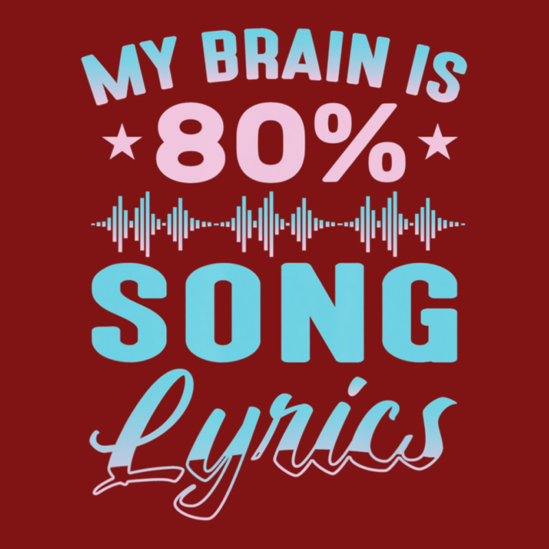 My Brain Is 80% Song Lyrics Singer Catchy Tune Lyrics Snapback Trucker Cap | Artistshot