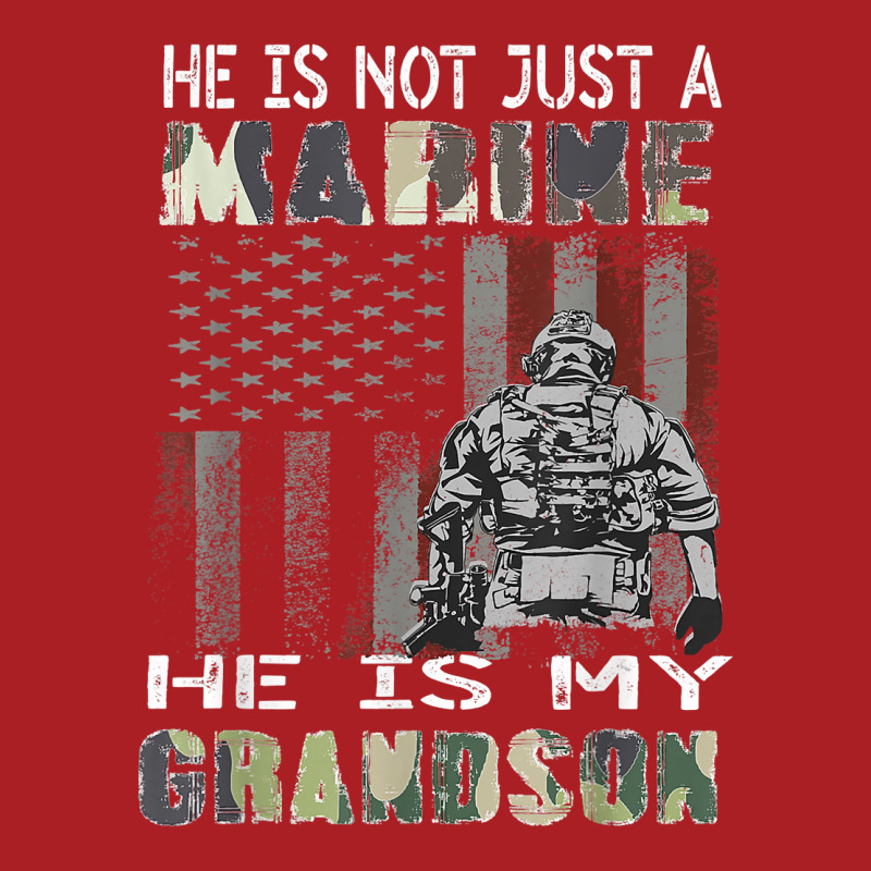 Proud Of My Grandson Is A Marine Shirt Proud Grandma Grandpa T Shirt Foam Snapback Hat | Artistshot