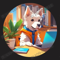 Dog Busy At The Computer T-shirt | Artistshot