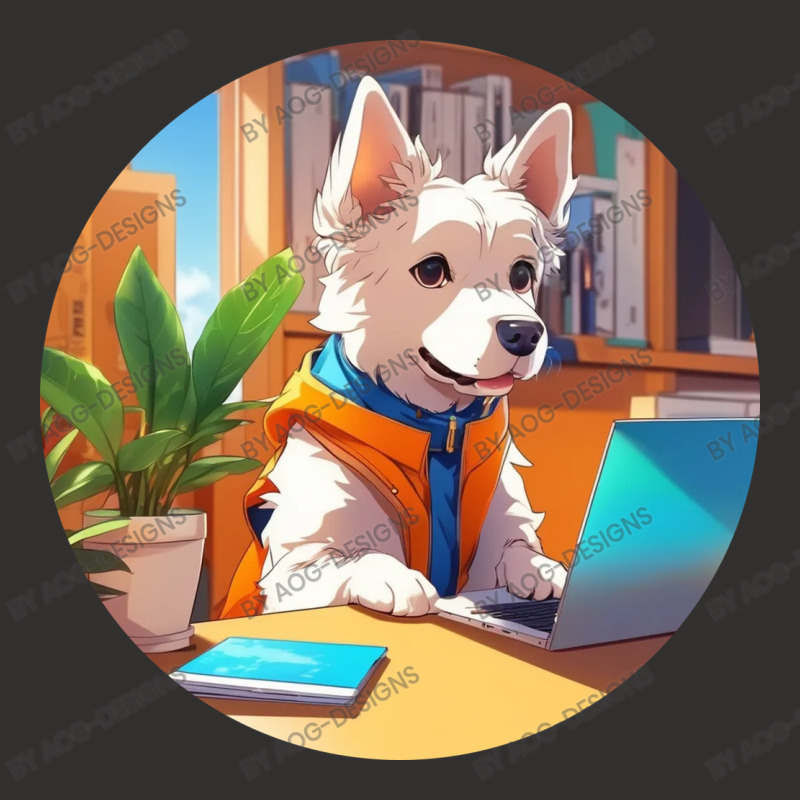 Dog Busy At The Computer Champion Hoodie | Artistshot